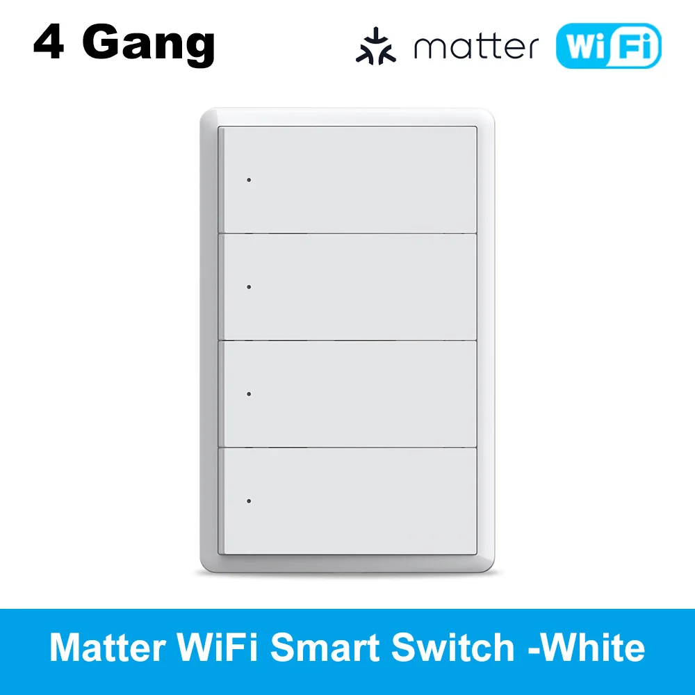 Manhot Matter WiFi Smart Wall Light Switch 1 2 3 thumbnail 2