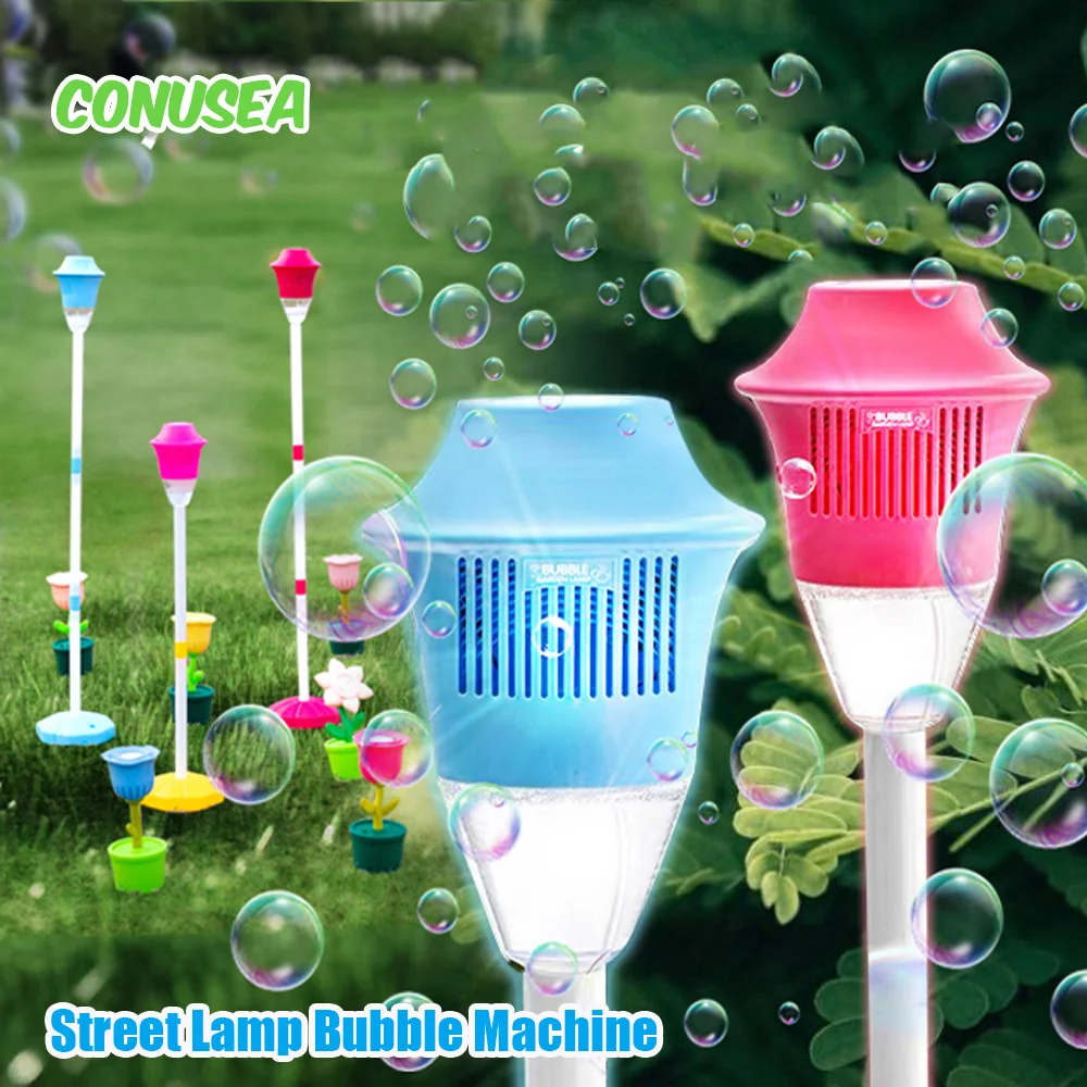 Lamp Soap Bubbles Machine Automatic Bubble Gun Creative Bubble gun Toys Blower Maker weeding birthday Party Games Toys for