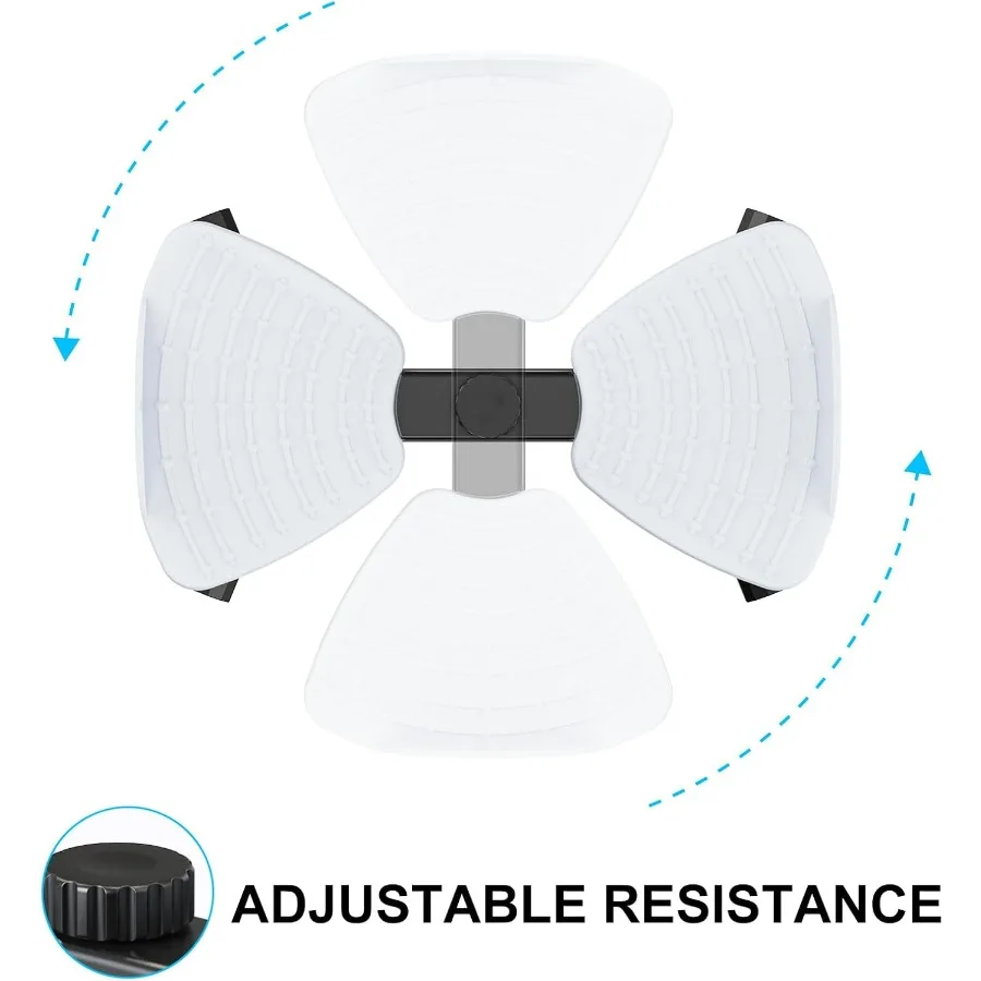 Waist Twister Machine with Resistance Band, Silent Exercise Twist Board for Core & Belly Fat Workout, Non-Slip Home Fitness Disc