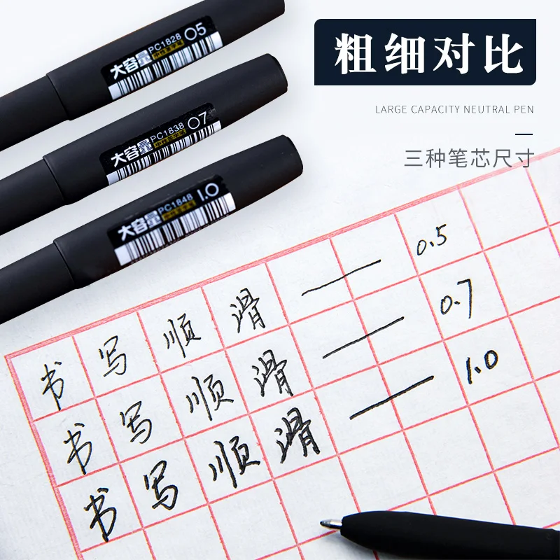 Gel Pens 15/3pcs 1.0mm 0.7 0.5 Signature Gel Pen for Calligraphy