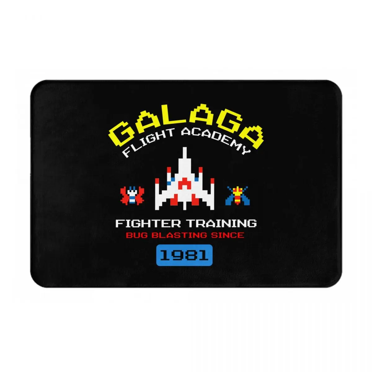 

Arcade Galaga Video Game Vintage 80s Invader Space Gaming Alien Mat for Home Printed drop shipping Indoor Mats High Quality