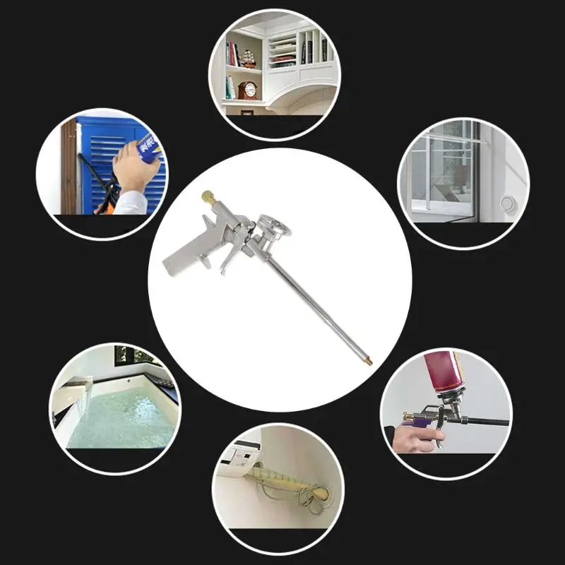 Foam Expanding Spray Gun Caulking Accessories Foaming Gun Foam Sealant Airbrush Aluminum Alloy Insulating Applicator Tool caulking tools caulking gun