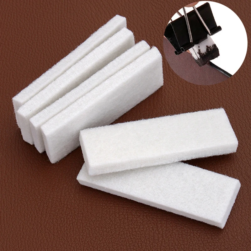 Leather Edge Dye Fiber Block Handmade DIY Leather Craft Treatment Tools 10x3.2x1cm 2Pcs