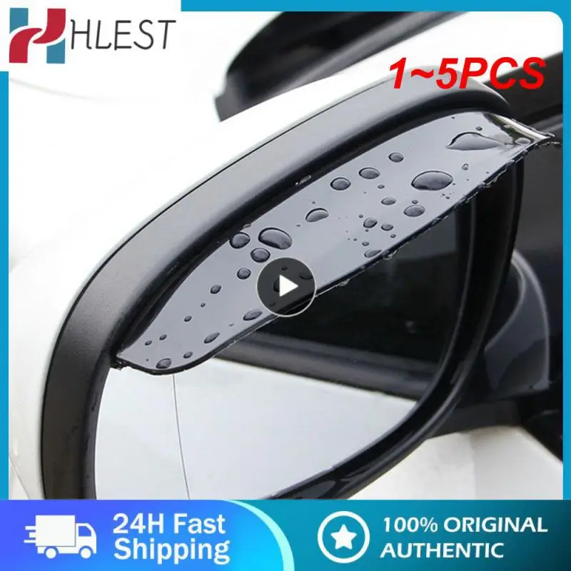 

1~5PCS Universal PVC Car Rear View Mirror Sticker Rain Eyebrow Auto Side Mirror Rain Board Shield Sunshade Snow Guard Protector