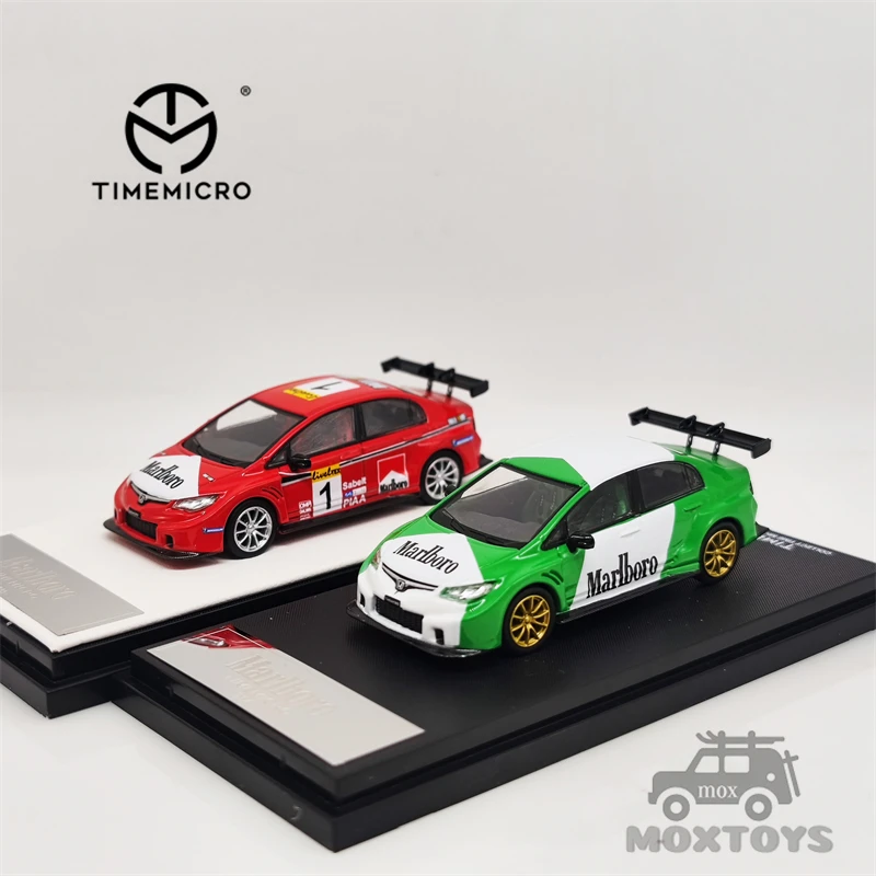 

TIME MICRO 1:64 Honda Civic MB Red /Green Diecast Model Car