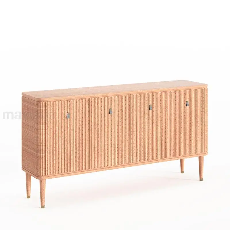Light Luxury Kitchen Cabinets With Rounded Edges Sofa Solid Wood Furniture Large Villa American Style Sideboard For Dining Room