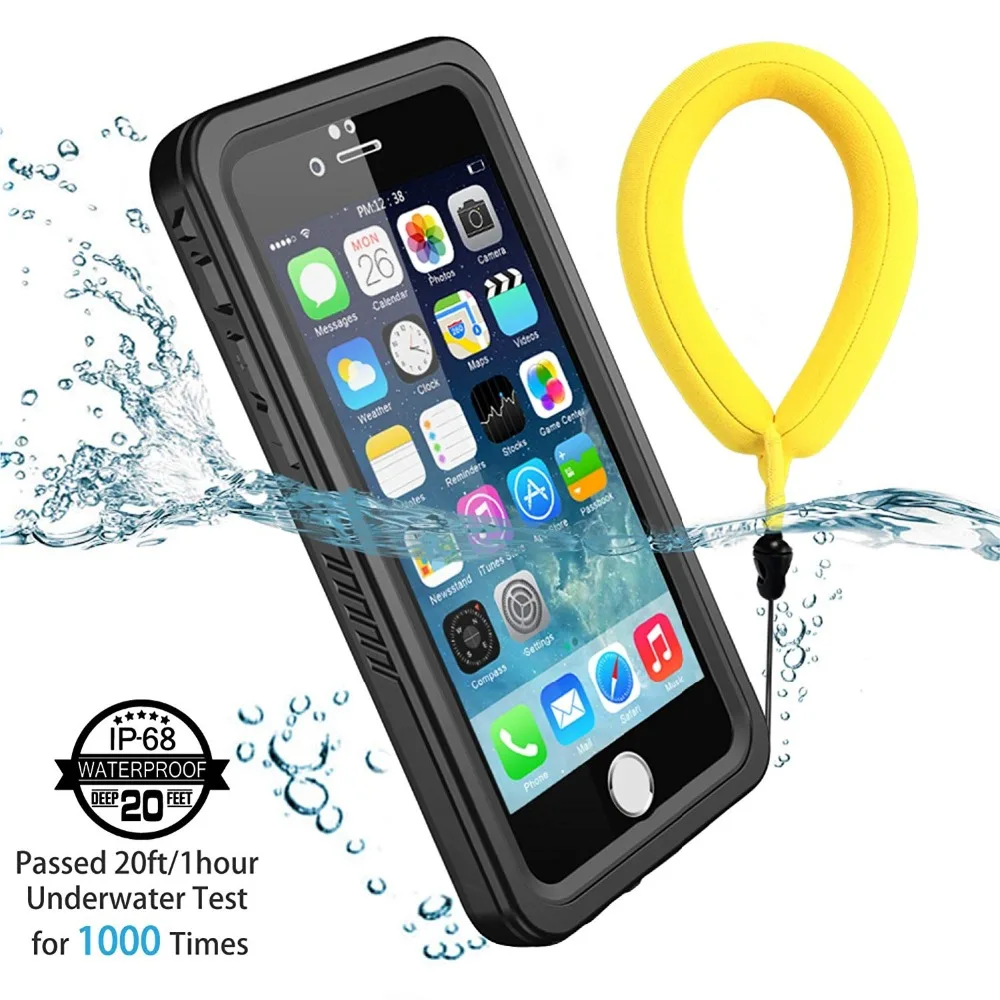 

IP68 Waterproof Phone Case For Apple iPhone For 13 Pro Max 12 11 XR SE 2022 With Float Strap Summer Swimming Underwater Cover