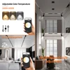 Smart Magnet Track Light System, Tuya Zigbee Dimmable LED Spotlight Adjustable Magnetic Rail Lamp Lighting for Living Room Black 2