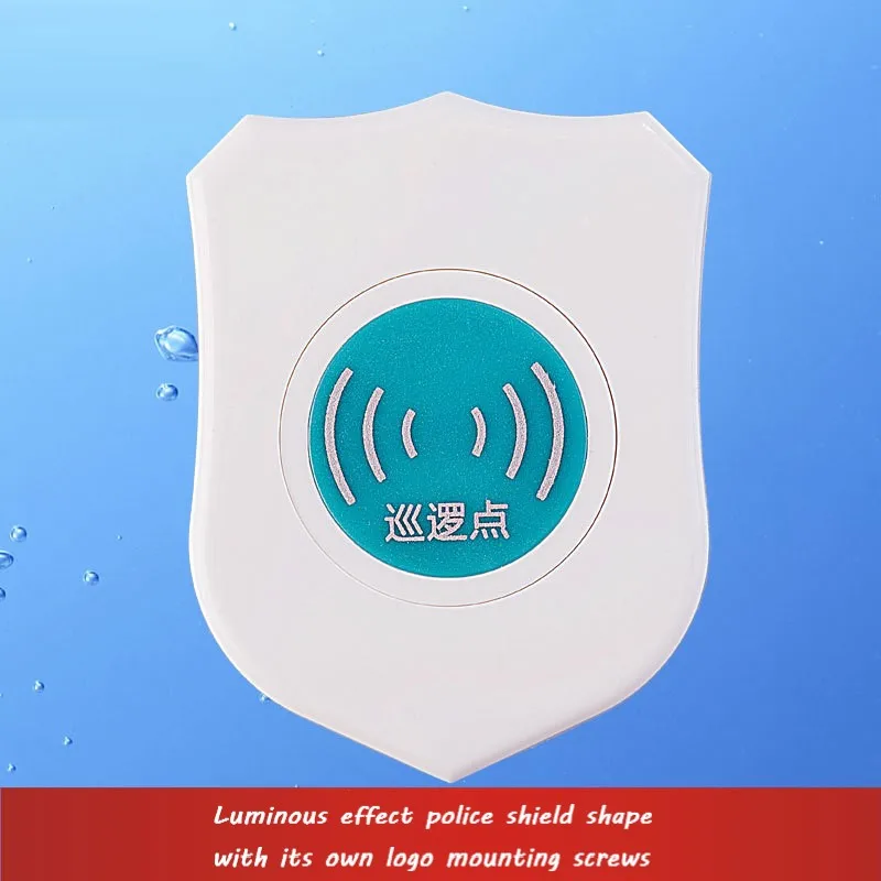 AE56 Shield-shaped Patrol Point Luminous White Patrol Button Location Information Button