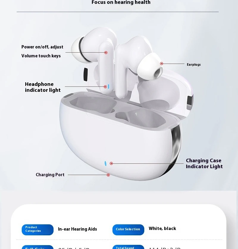 16-channel Rechargeable Bluetooth Hearing Aid Portable Professional Sound Amplif