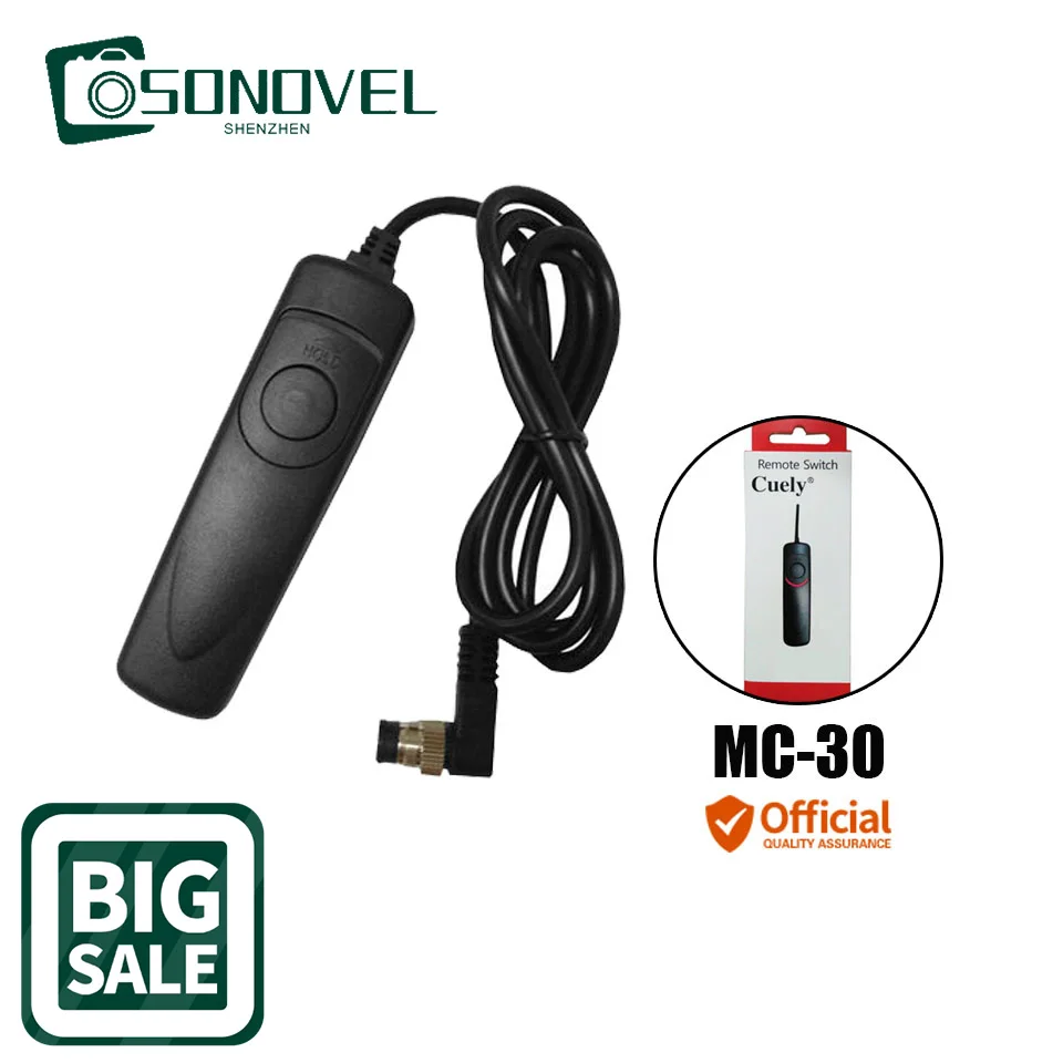 Rilascio Dell'Otturatore Mc-30 Cavo Telecomando Per Nikon D700 D800 D800E D300 D300S D200 D4 D3X D3 D3S D2Xs D2Hs D2X D2H D1H D1X D1