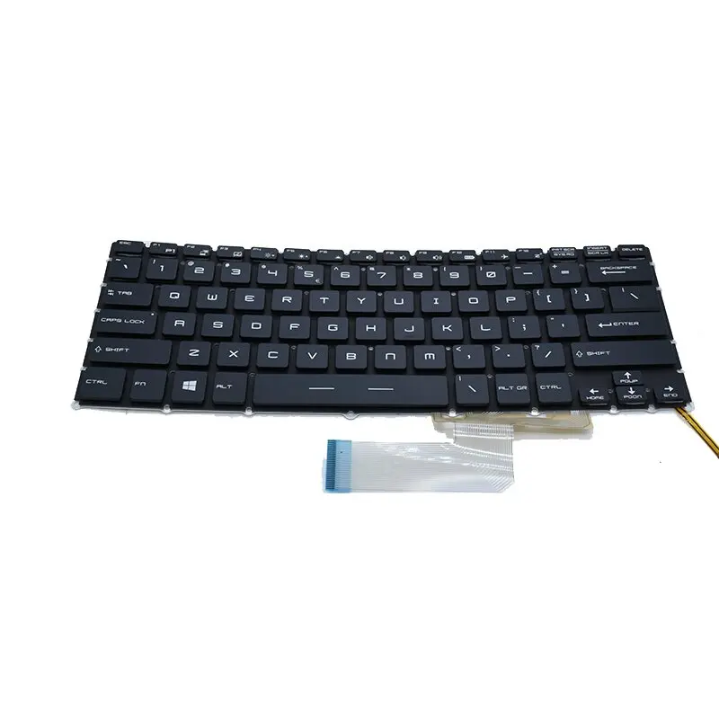 Teclado Portátil Eua com Luz de Fundo para Msi Ms14a1 14a2 Ms-14a3 Ms-13f1 Ms-13f2