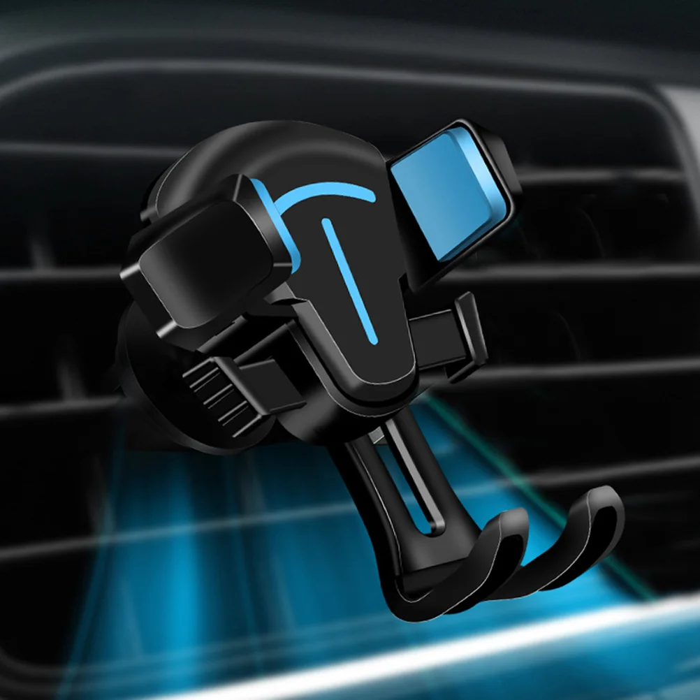 

1pc Vehicle Phone Bracket Car Phone Holder Phone Bracket Phone Stand Mount Multifunctional Car Phone Rack (2-in-1 Blue)