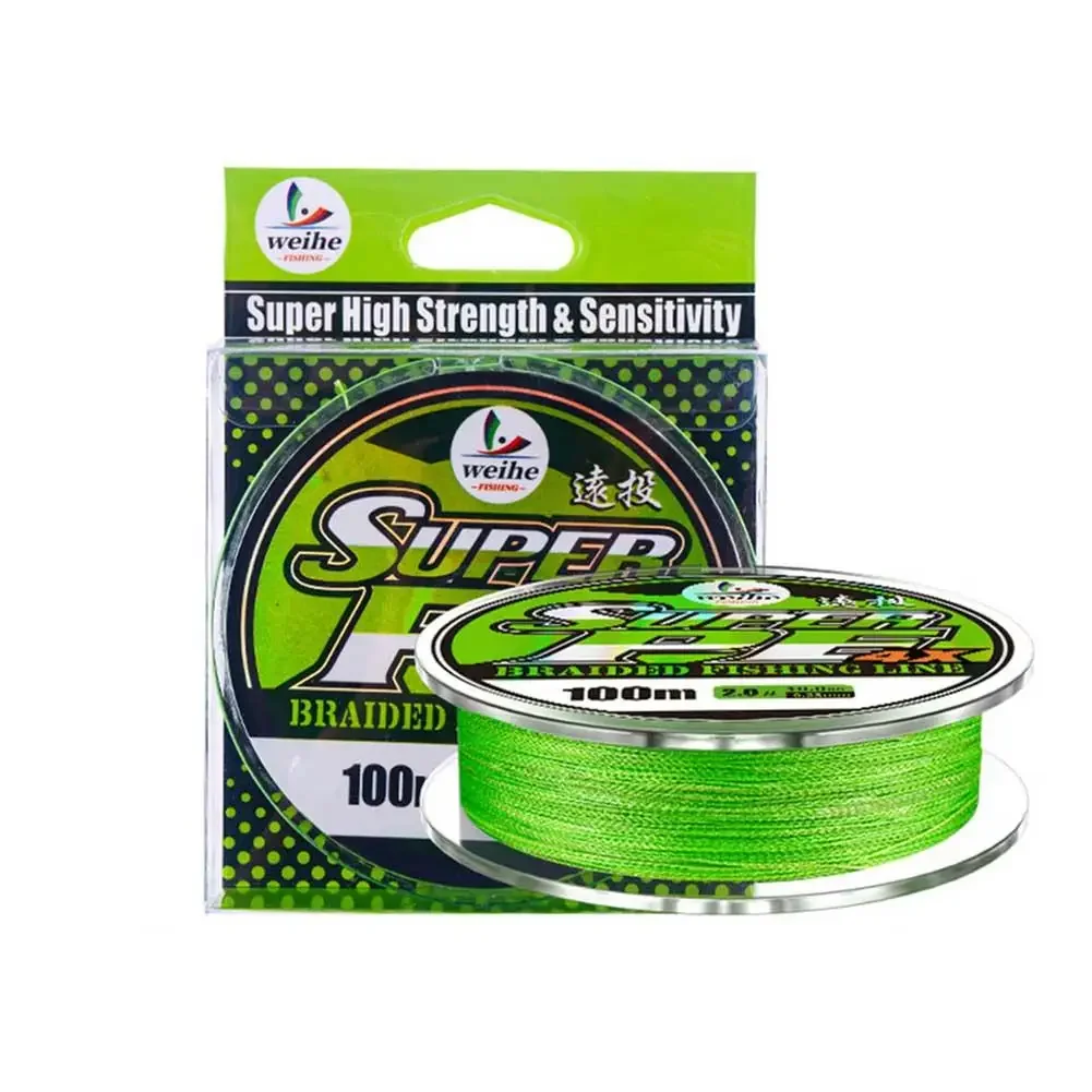 

Premium Dalima Fishing Line 100M 4 Strand PE Line Easy Casting Thickened Hydrophobic Adhesive Layer Non Fading