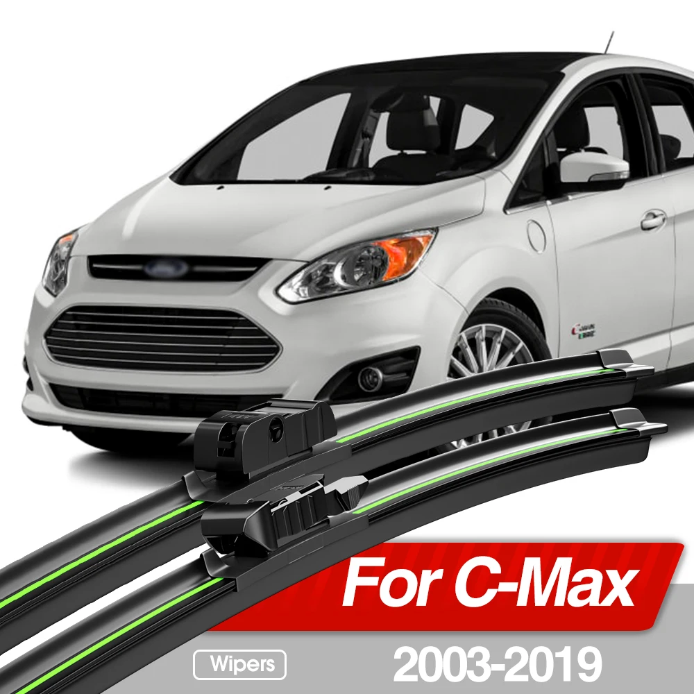 Kit 3 Spazzole Tergicristallo Anteriori E Posteriori Per Ford C-Max MK1 2003-2010 – Dimensioni 26+19+11 Pollici
