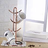 1Pc Practical Desktop Coffee Cup Holder Kitchen Tea Mug Hanging Storage Drain Rack Stand  Glass Home Supplies    1