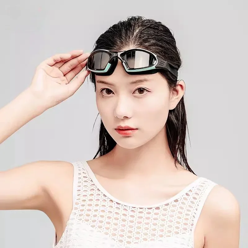 Brand Myopia Swimming Goggles for Men Women Waterproof Anti Fog Kids Swimming Goggles Optical Lenses Diopter -2.0~-6.0 6