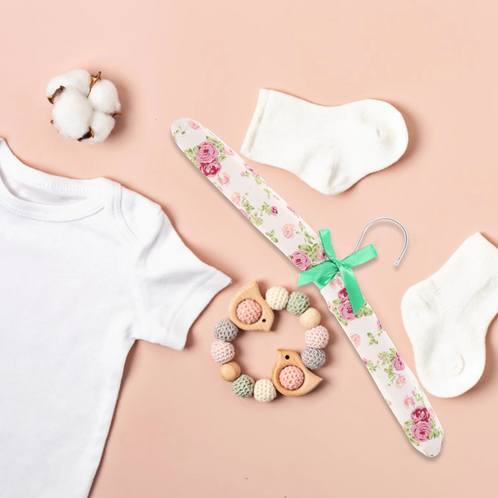 

Coat Clothes Clothes Clothes Hangers Flower Cloth Non-slip Wood Clothes Clothes Clothes Hangers Pastoral Cloth Hanger Non-Slip