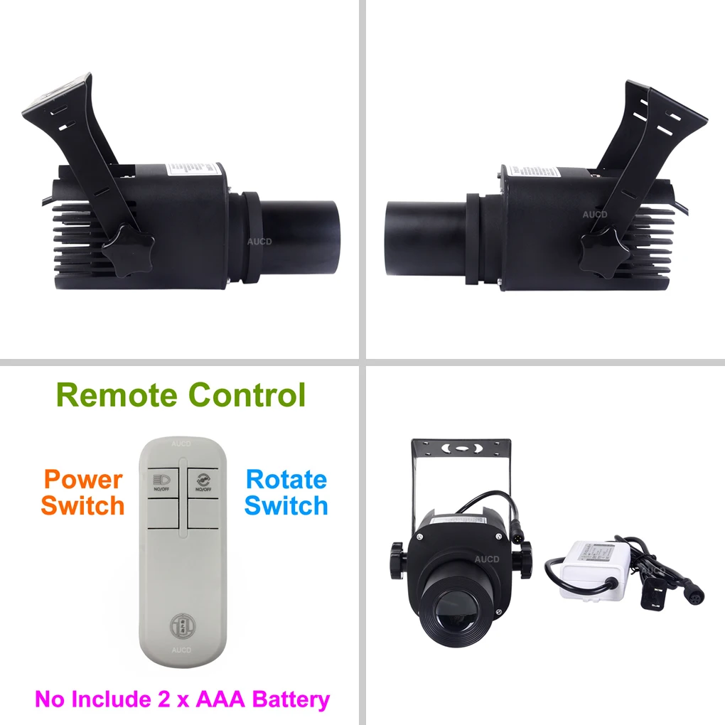 Gobo Outdoors IP65 Waterproof 25W LED HD Zoom AD Projection Lamps Static Rotation Brands Flag Advertising Lights