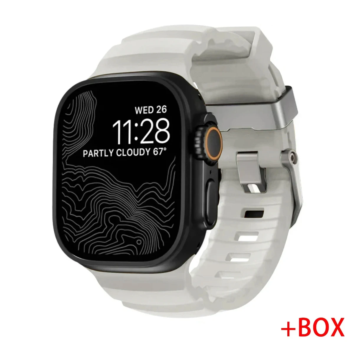 ตัวเลือกสินค้า สายรัดข้อมือซิลิโคนสปอร์ต สำหรับ Apple Watch ทุกรุ่น