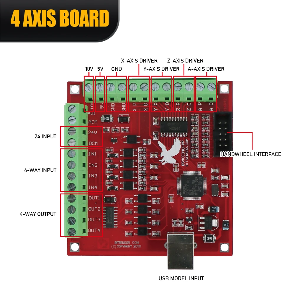 CNC MACH3 100Khz Breakout Board 4 Axis 5AXIS Interface Drive Motion Controller Flying Carving Card Engraving Motor Driver Board motion controller board
