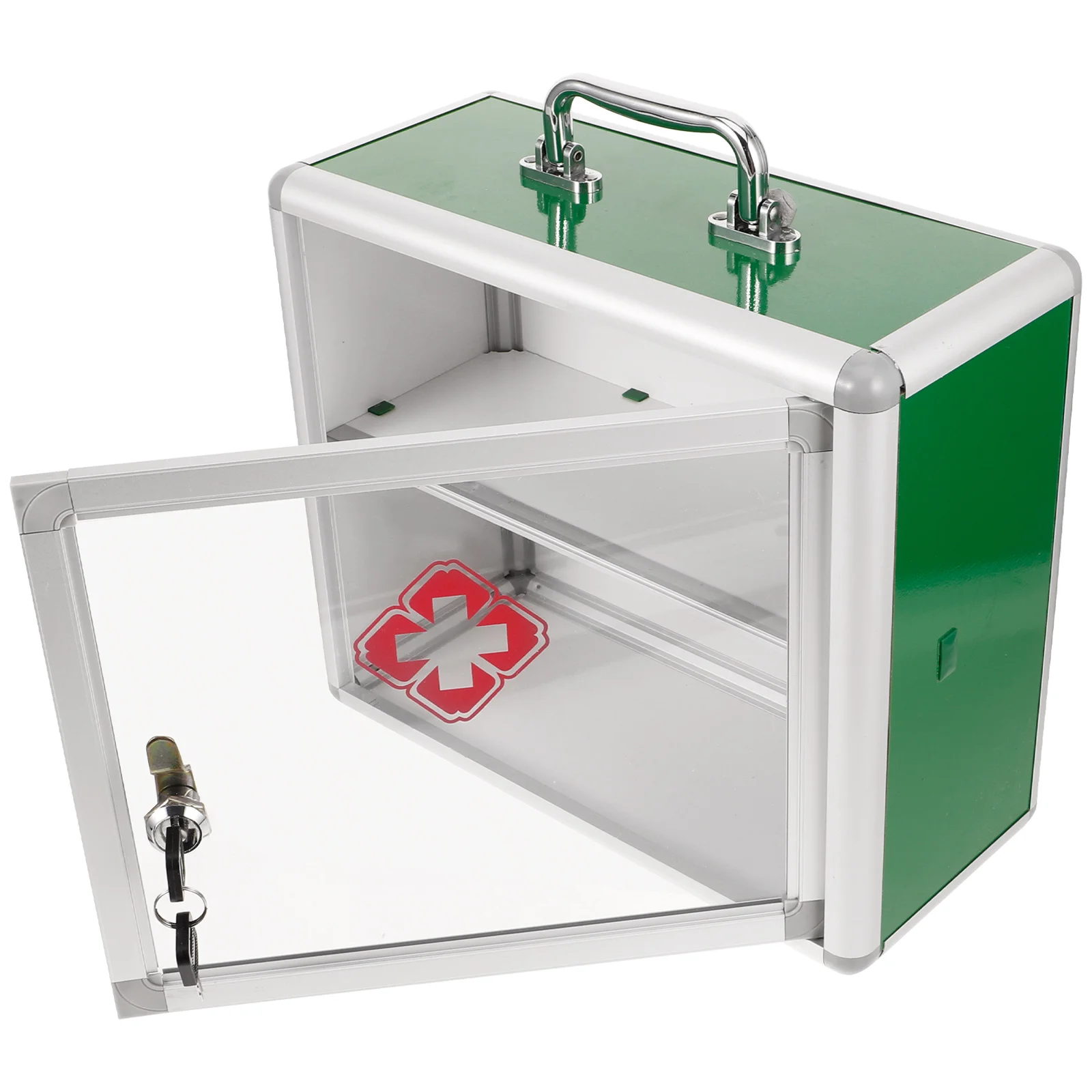 

First Aid Kit Wall Hanging Medicine Container Large Community Accessories Case Acrylic