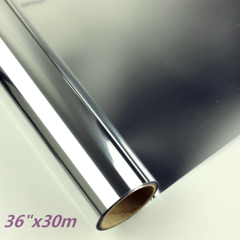 36 * 30m 잉크젯 메탈릭 실버 인쇄 필름, 두께 0.125mm