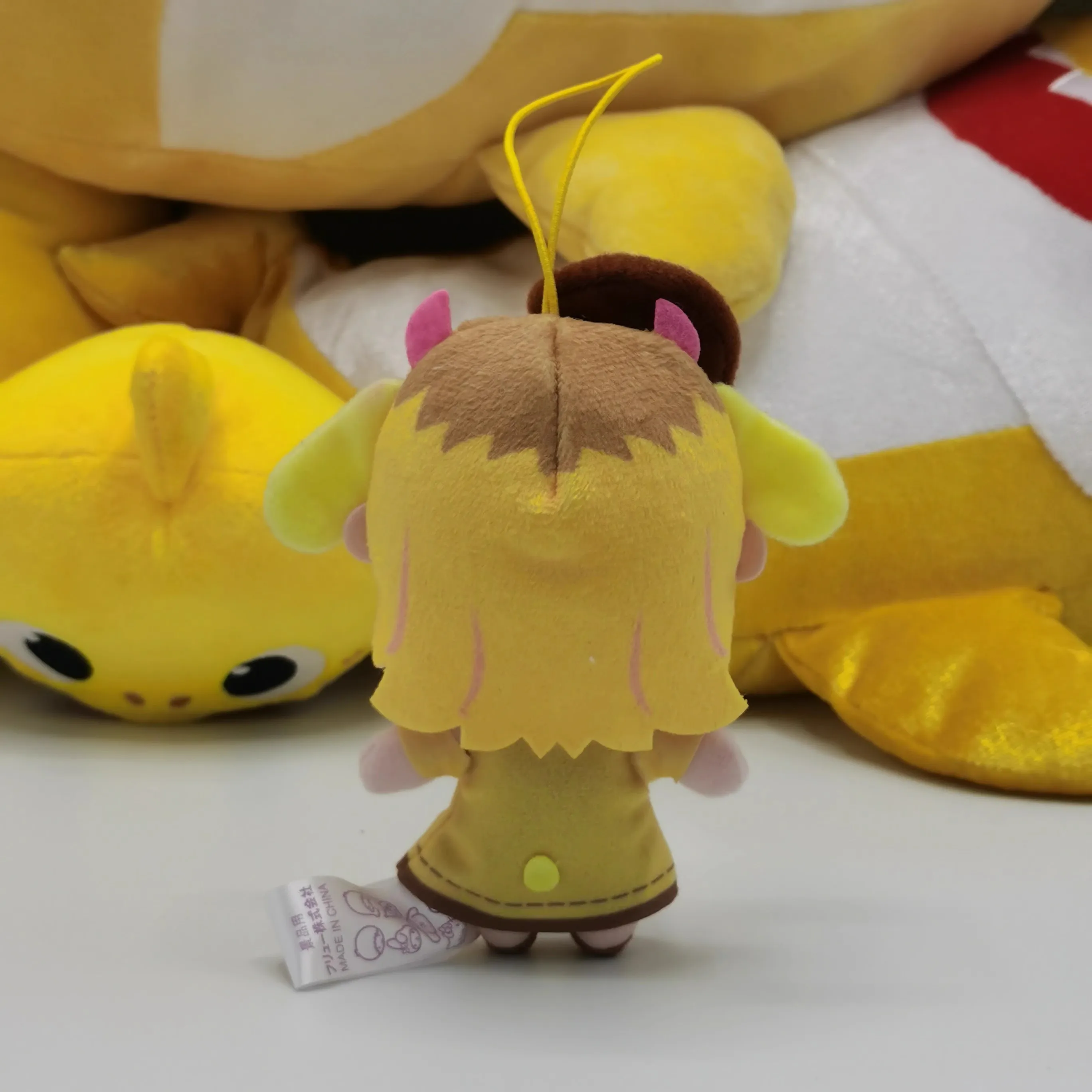 New Cute Anime Oshi no Ko Ruby Mem-Cho Plush Keychain Chains Small Pendant Kids Stuffed Toys For Children 3