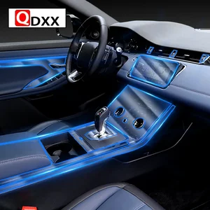 For Land Range Rover Evoque 2019-2021Car Interior Center console Transparent TPU Protective film Anti-scratch Repair Accessories