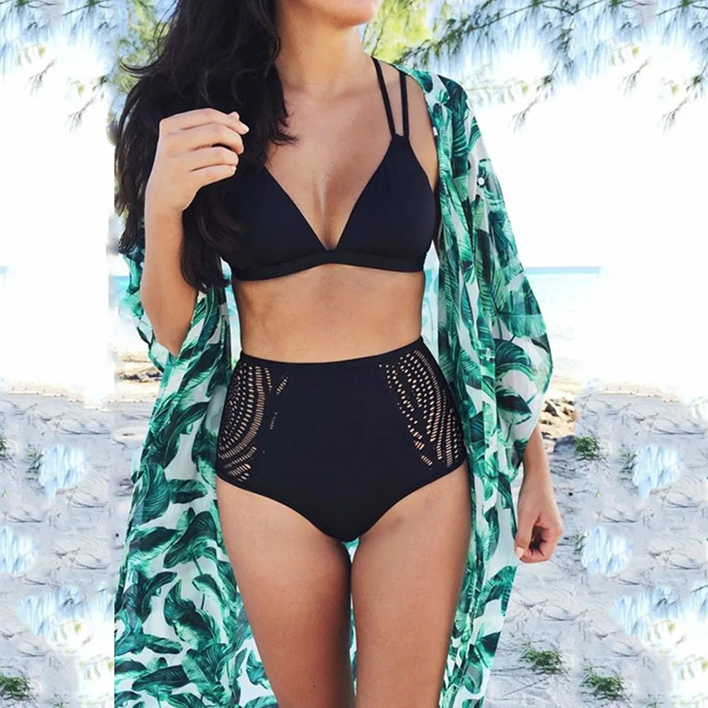 

New Design Brazilian Swimsuit two-piece Strapless Hollowed out anti-dry Beach Quickly and sundry beach vacation bikini wholesale