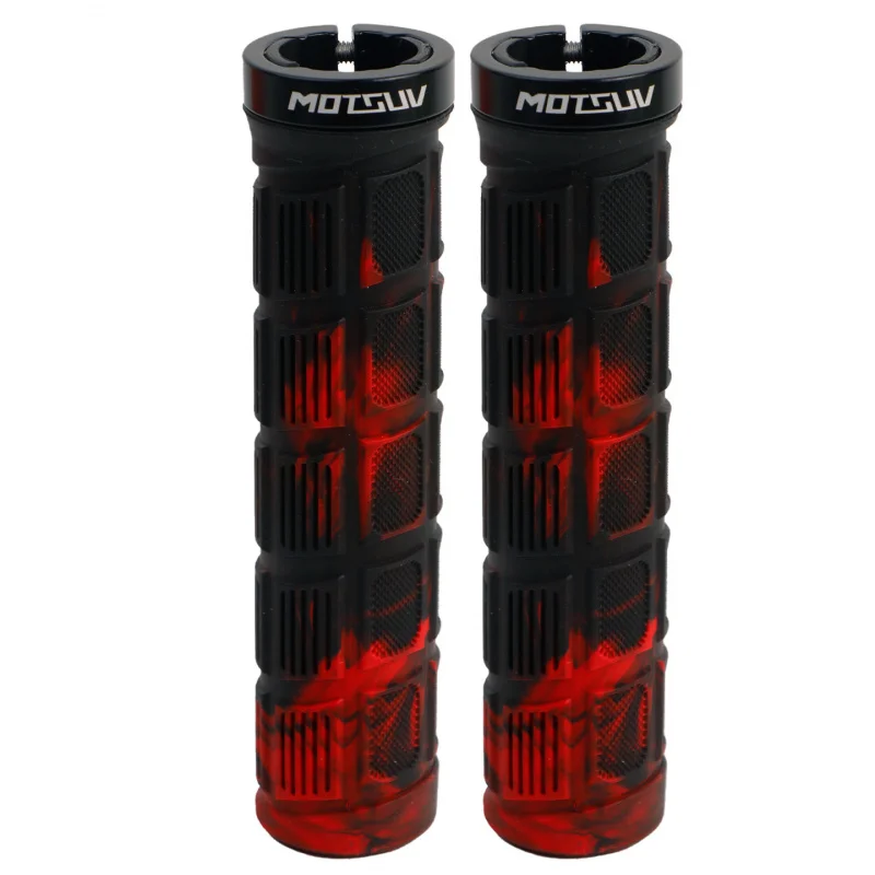 Dual Color Lock-On Anti-Slip Ergonomic Bike Handlebar Grips