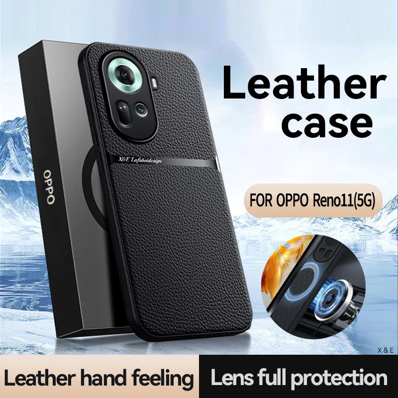 Luxury Leather Magnetic Holder Shockproof Case