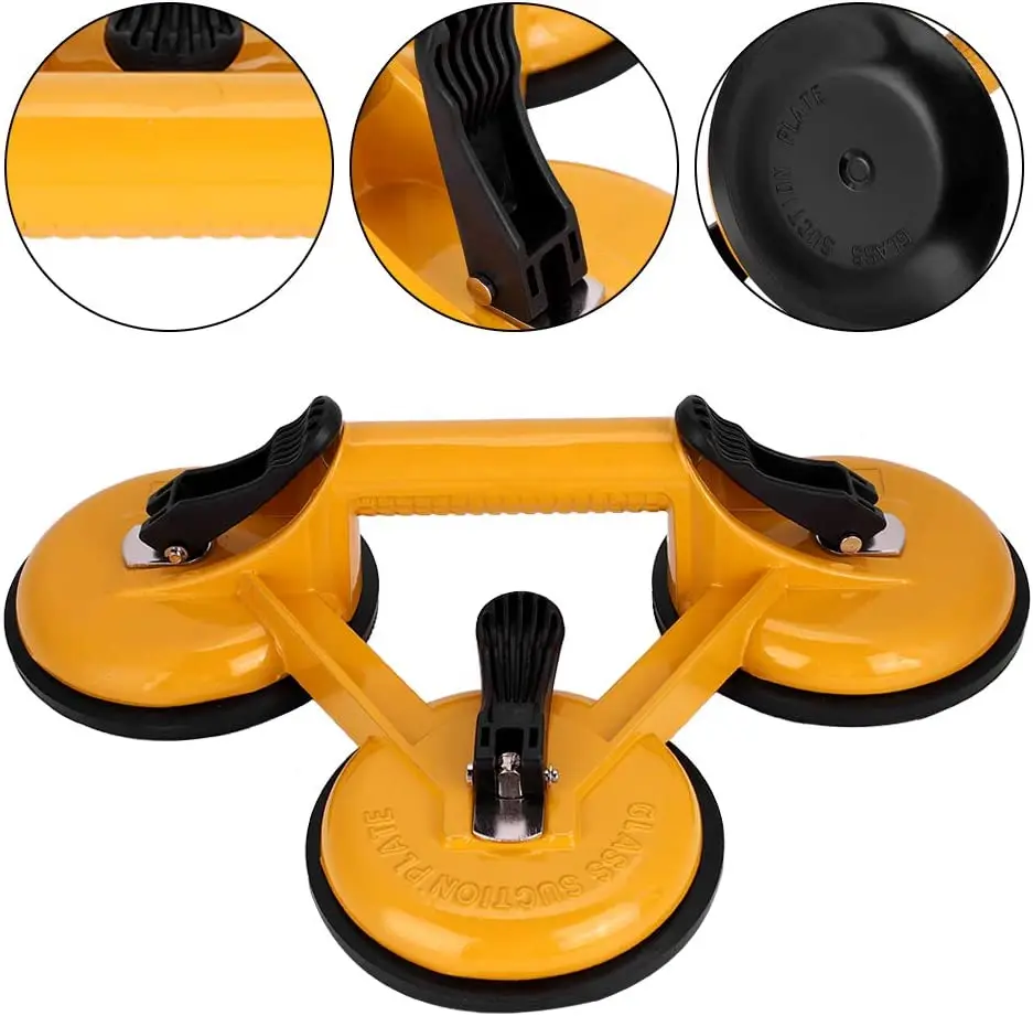 

Adjustable 2/3 Head Splicing Vacuum Suction Cup Glass Lifter for Glass Tiles Mirror Granite Lifting Dent Remover Building Tool
