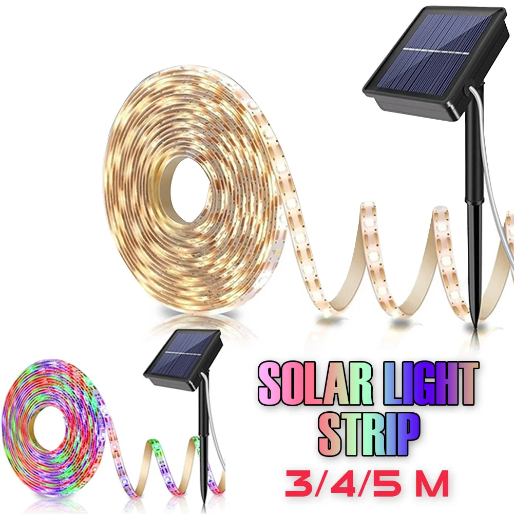 2023 New Home Solar Led Light Strips 2835 Rgb Solar-Powered 3.7V Striscia Luminosa Flessibile Ip65 Impermeabile Home Garden Decor