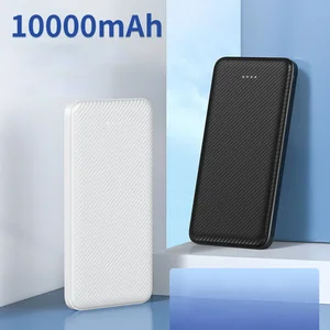 10000mAh Ultra Thin Power Bank Double USB Output Fast Charger Portable External Battery Pack Phone Charger For iPhone 11 12 Pro