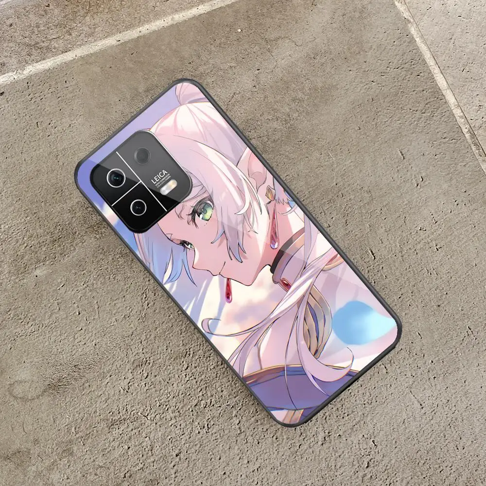 Premium Black Glass Phone Case - Frieren Beyond Journeys End Edition