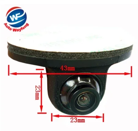 미니 CCD 야간 360 도 자동차 후방 카메라, 전면 카메라, 전면 측면 후진 백업 카메라, WF