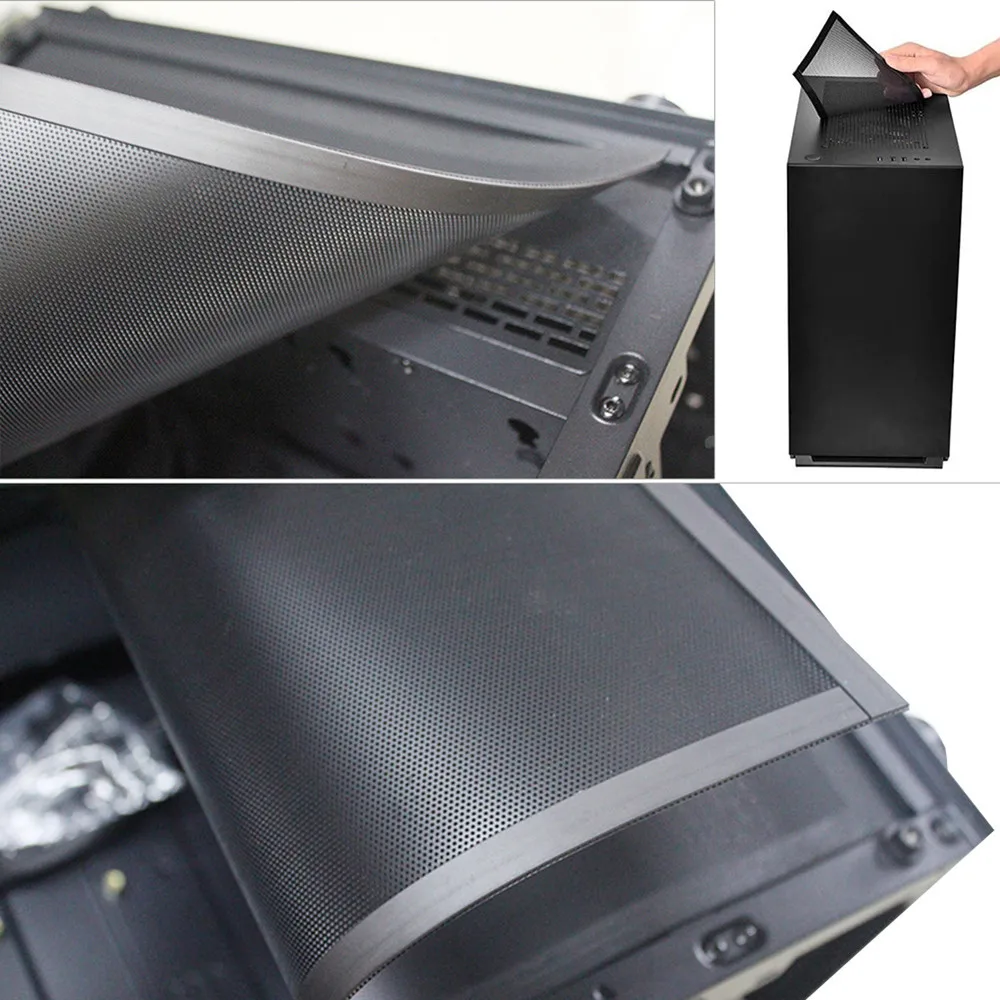 Computer fan guard Magnetic Frame Dust Filter Dustproof Mesh Cover Net Guard with Hole for PC Computer Case Cooling Fan Power Supply