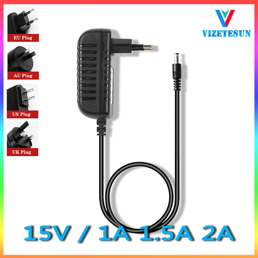 

British Fire Bull 15V 1A 1.5A 2A Universal Audio Scanner Power Cord Power Adapter