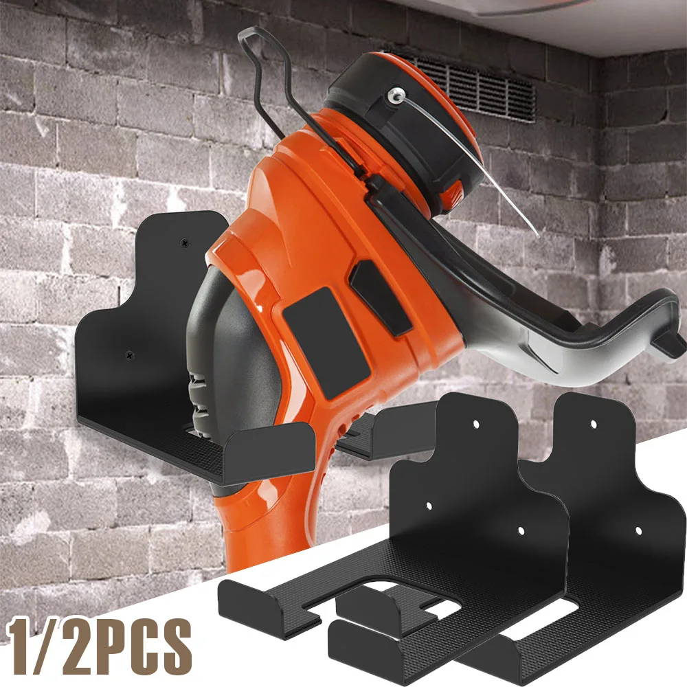 1/2Pcs Garden Grass Trimmer Rack Stainless Steel Wall Mounted Power Tool Hanger Multifunction Rustproof Garage Tool Storage Rack