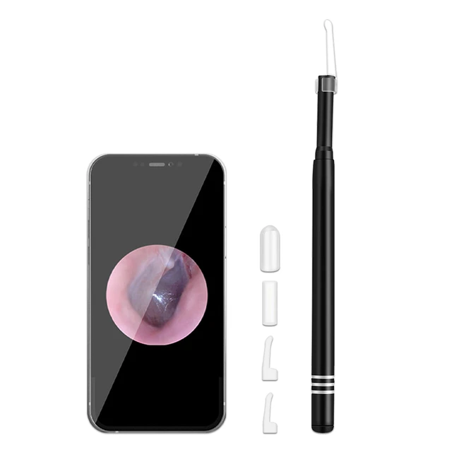 Nettoyeur d'oreille Wi-Fi, outil de suppression, endoscope, caméra,  kanoscope, cuillère, cure-oreille, inspection buccale