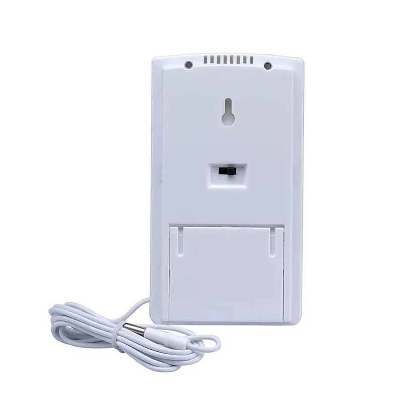 Thermomètre Hygromètre Mural TA318 - Intérieur/Extérieur - Grand Écran LCD - Sonde Filaire
