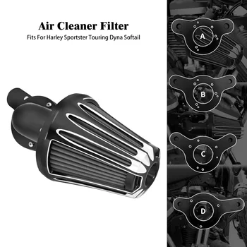 Moto CNC Filtro Aria Filtro di Aspirazione Per Harley Sportster XL 883 Touring Road King Electra Street Glide Softail Fat Bob Dyna