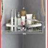 Bathroom Shelf Aluminum Alloy Shampoo Rack Makeup Storage Organizer Shower Shelf Bathroom Accessories No Drill Wall Corner Shelf 5