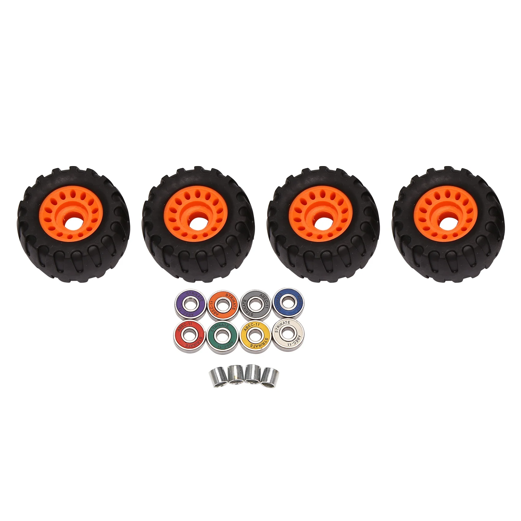 

All Terrain Off Road Skateboard Longboard Wheels (Set of 4 Contains Bearing Sleeve)