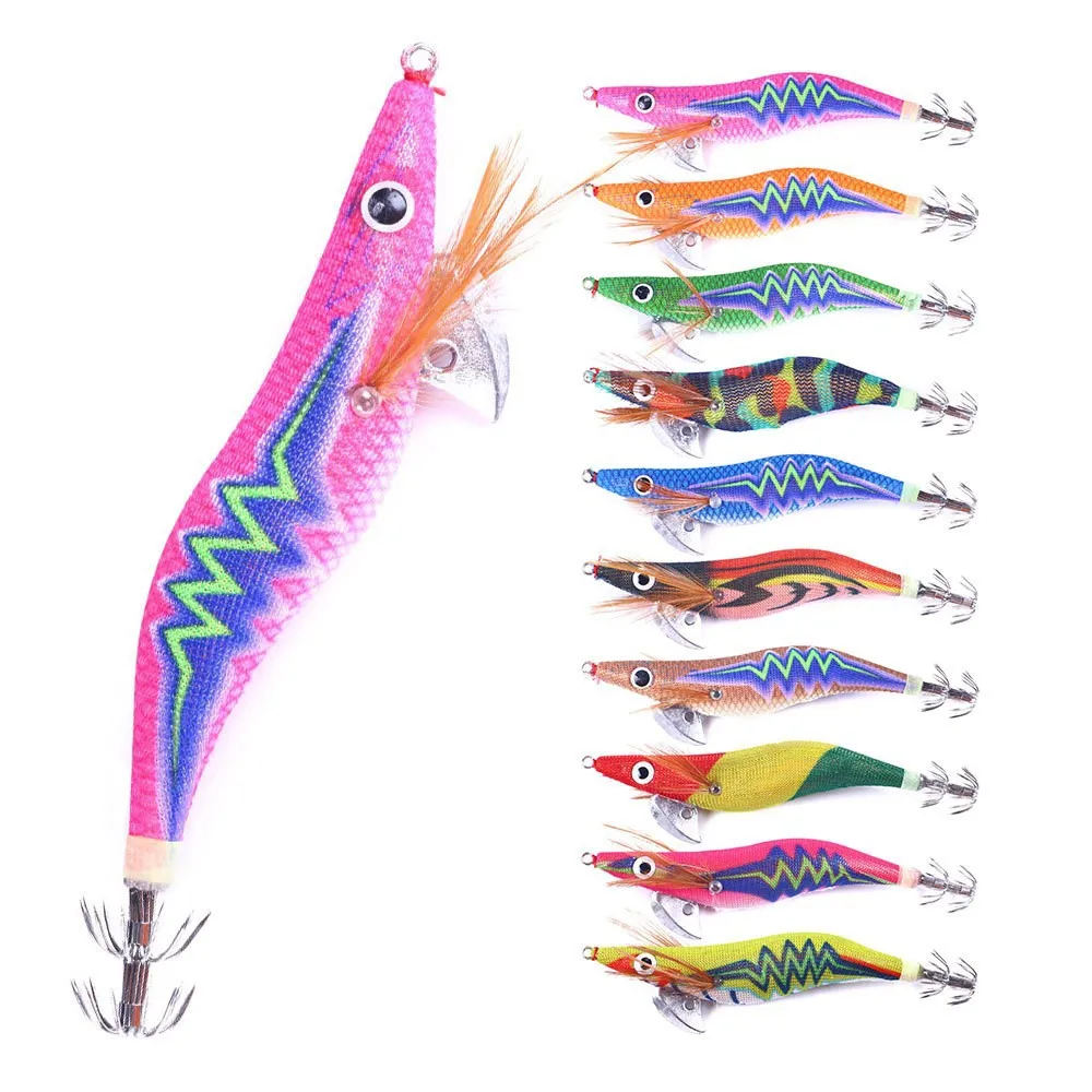 Künstliche Harten Köder Leucht Tintenfisch Jig Meer Angeln Köder Octopus 12,2-14,2g Garnelen Tintenfisch Tintenfisch Rig Japan angelgerät