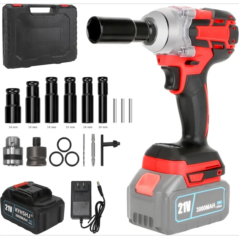 21V Cordless Impact Wrench with Brushless Motor