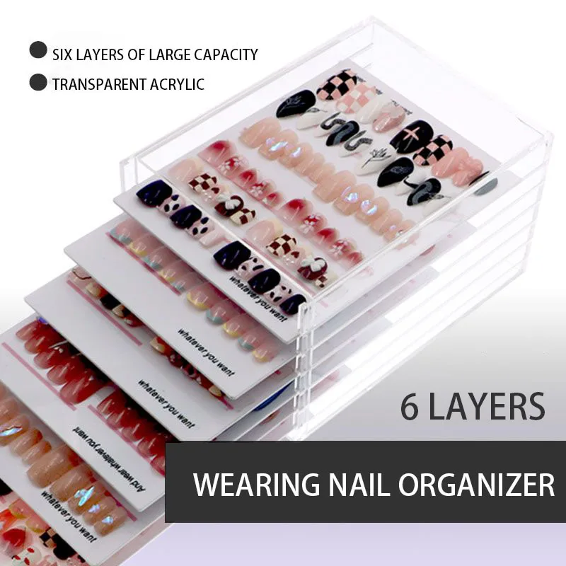 Wearing Nail Art Accessories Fake Nails Organizer Storage Display