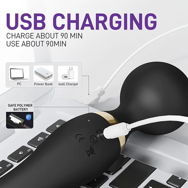 Clearance_Mini Massager 20 Modes 8 Vibration For Relieving Muscle Tension In The Back Neck Shoulders Legs And Feet Deep Tissue M 6