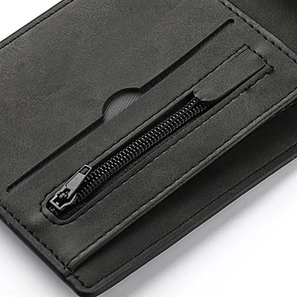 Fashion PU Leather Men Wallet Multi-card Slot Large-capacity Coin Purse Folding Card Bag